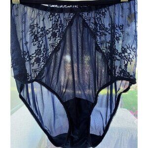 6 NOS Vintage vanity fair granny panty lace see-through sheer Pin Up Sissy